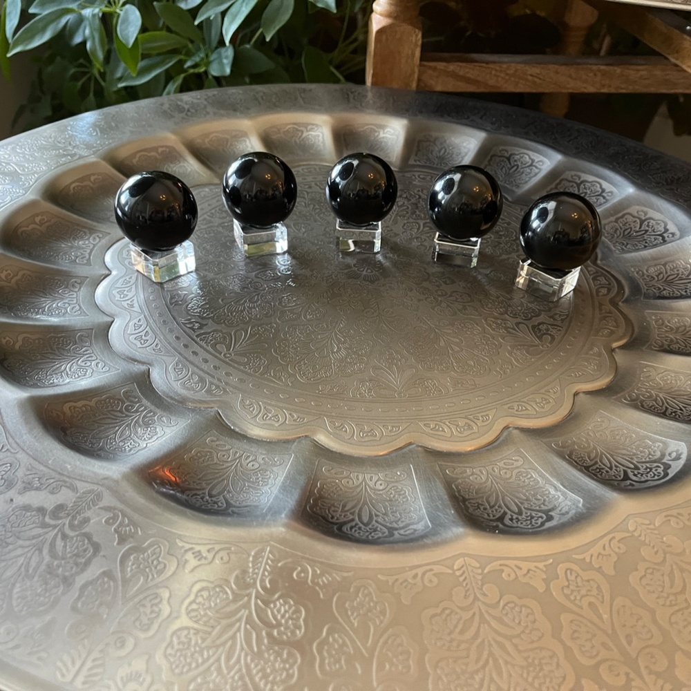 Black Obsidian Sphere